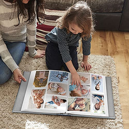 Fintie Photo Album 4x6 Photos - 600 Pockets Large Capacity Albums Book | Vegan Leather Cover, 4X6 Picture Keepsakes, Family/Wedding/Travel Memory Book, Baby/Kids/Boys/Girls Gift, Ocean Marble - color: Ocean Marble