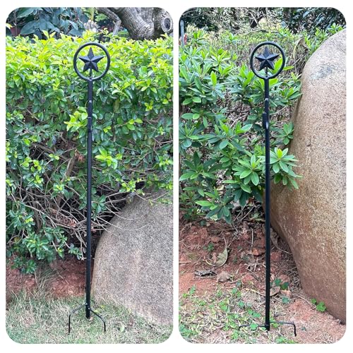Black Metal Wreath Stake, 35.8" Decoration Stand in Ground Cemetery, Standing Wreath Hanger for Cemetery Grave Graveside Memorial Garden