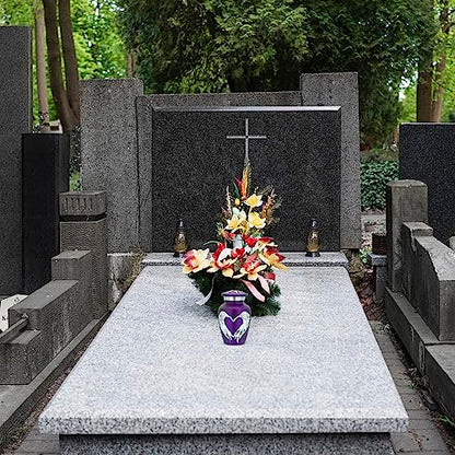 Purple Small Urns for Human Ashes - Angel Wings & Heart Mini Urns - Cremation Keepsakes urns for Ashes - Ash Holders – Urn -ERN - Tiny Urns for Men - Miniature Urn - (Single) - color: Purple
