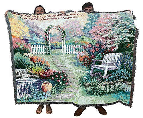 Pure Country Weavers When Someone You Love Becomes A Memory 1 Blanket by Joseph Lee - Sympathy Bereavement Gift Tapestry Throw Woven from Cotton - Made in the USA (72x54) - color: Memory 1, size: 72" x 54"