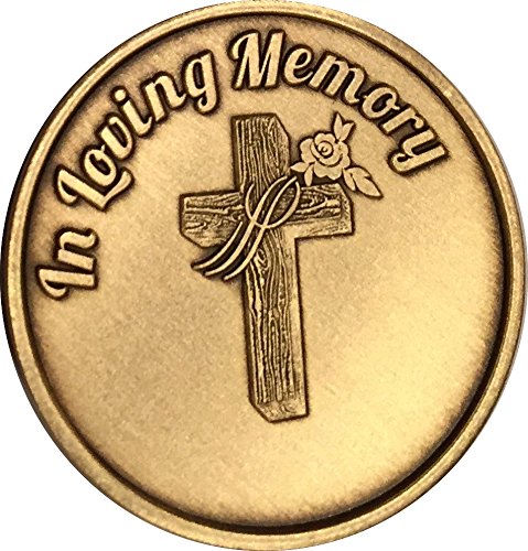 RecoveryChip In Loving Memory Cross Rose Medallion Memorial Bereavement Token Those We Love