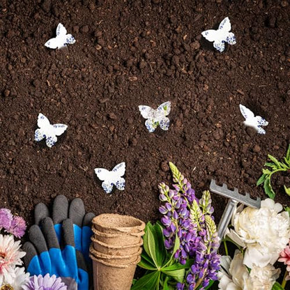nulala 20Pack Butterfly Plantable Seed Paper Cards - Handmade Paper Card Embedded Wildflower Seeds - Eco-Friendly Cards for Wedding Favors, Gift Wrapping, Scrapbooking,Celebration of Life - size: P21