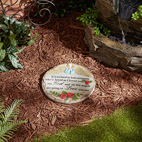 DII Memorial Stepping Stone Collection, Cement, Hard to Lose, 9.75 Diameter - color: Hard to Lose
