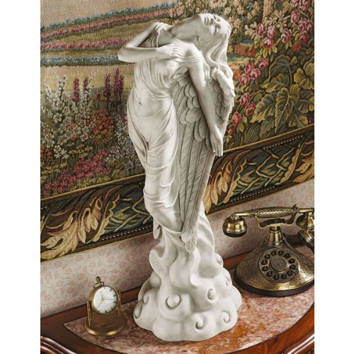 Design Toscano Ascending Angel Garden Statue, Medium, Antique Stone - style: MEDIUM ASCENDING