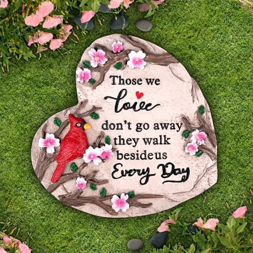 Sympathy Gifts for Loss of Loved One, Memorial Garden Stones in Memory of Loved One Gifts, Bereavement Condolence Memorial Gifts for Garden, Outside, or Home Decor (6 inch) - size: 6 inch