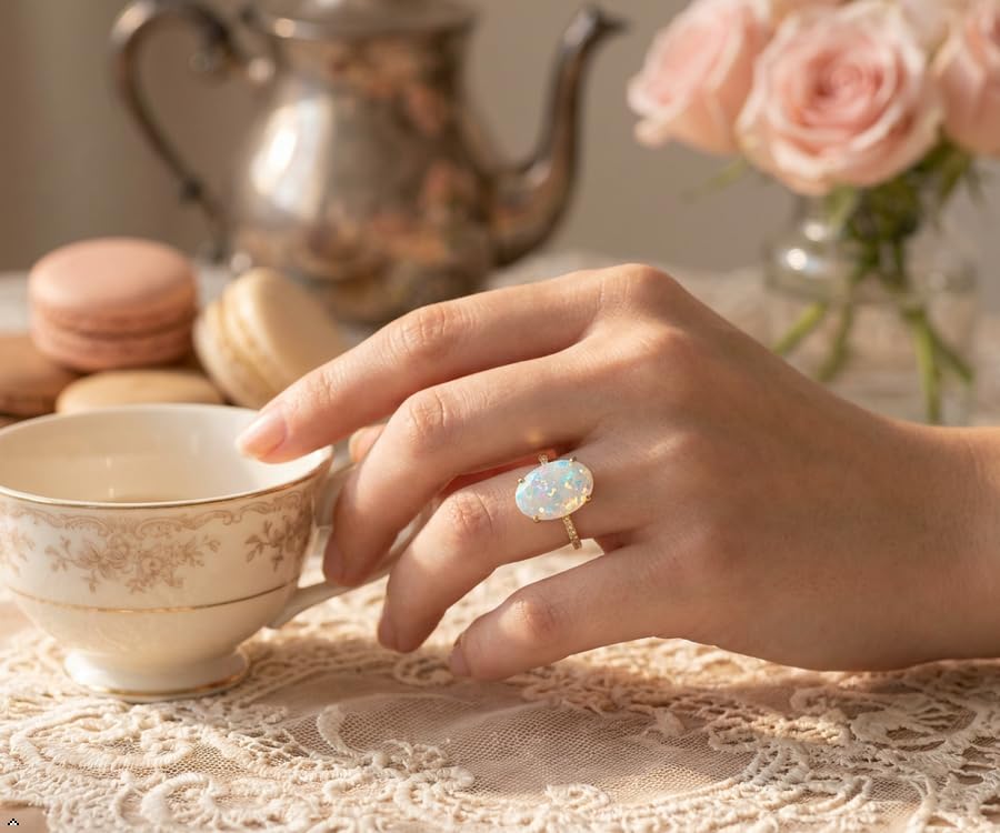 Love Catcher DIY Oval Cremation Ashes Ring Kit, Memorial Jewelry - color: Silver