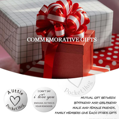 Pocket Hug Token for Women Men Him Birthday Inspirational Gifts for Daughter Friend Long Distance Gifts for Wife Mom - color: I Cant't Say I Love