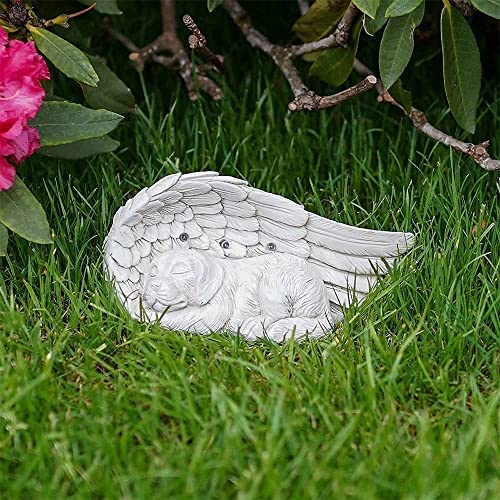 iHeartDogs Forever My Guardian Angel Garden Solar Light, Dog Memorial Stone