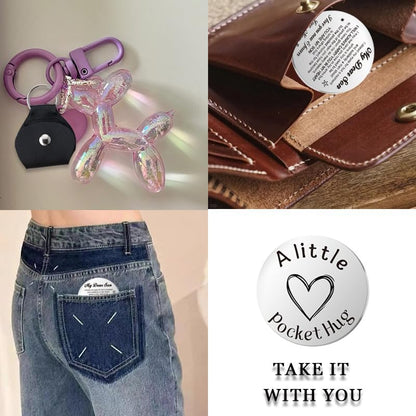 Pocket Hug Token for Women Men Him Birthday Inspirational Gifts for Daughter Friend Long Distance Gifts for Wife Mom - color: My Dear Son