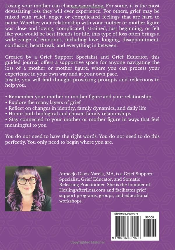 Grieving the Loss of Your Mother: A Guided Journal for Reflection and Healing