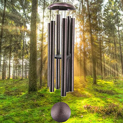 ASTARIN 60 in Extra Large Wind Chimes Outside - size: 60" Bronze