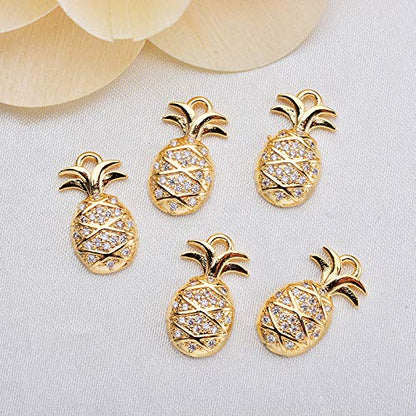 Baydurcan Friendship Anchor Butterfly Good Luck Elephant Necklace for Women - style: Pineapple2