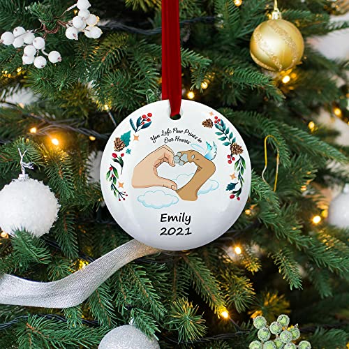 Personalized Loss Dog Cat Memorial Christmas Ornament, Pet Remembrance Ornaments - color: Pet