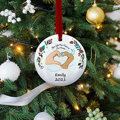 Personalized Loss Dog Cat Memorial Christmas Ornament, Pet Remembrance Ornaments - color: Pet