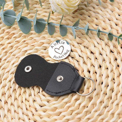 Pocket Hug Token for Women Men Him Birthday Inspirational Gifts for Daughter Friend Long Distance Gifts for Wife Mom - color: Light Remains