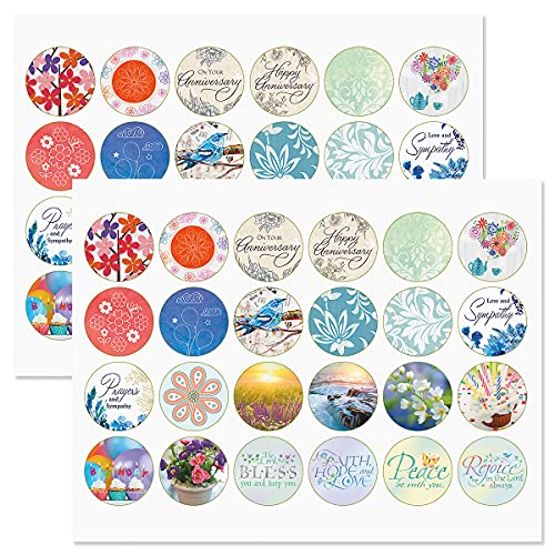 Current Greeting Cards with Matching Envelope Seals | Faith All Occasion, 20 Count, 5 x 7 Folded, Themed Holiday Card Value Pack, With envelopes - color: Faith
