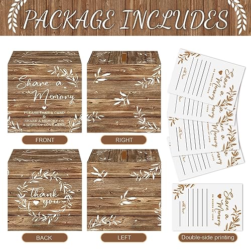 Pajean 50 Share a Memory Cards and Box, Wood Color, Classic - color: Wood Color, style: Classic