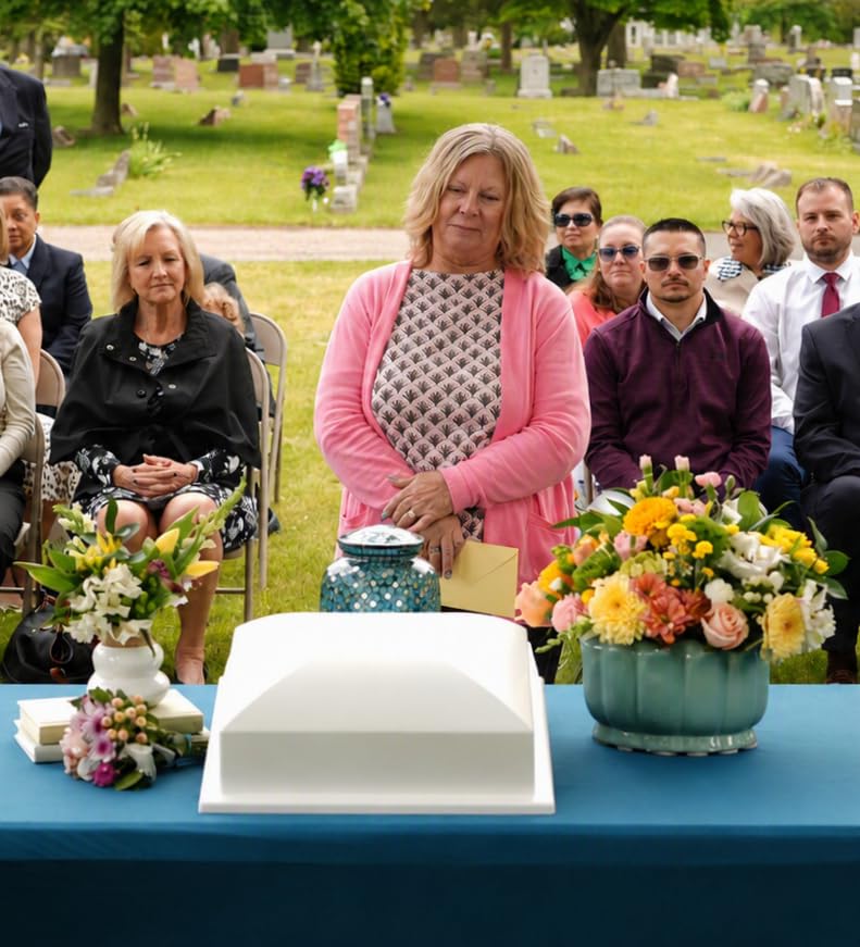 Recycled Urn Vault for Underground Burial | Fortified Container to Cremation Urns for Cemetery and Ground Burials | Made in The USA and Responsibly Manufactured (Regent, Carbon) | Underground Burial, Fortified Container for Cremation Urns, Cemetery and Gr