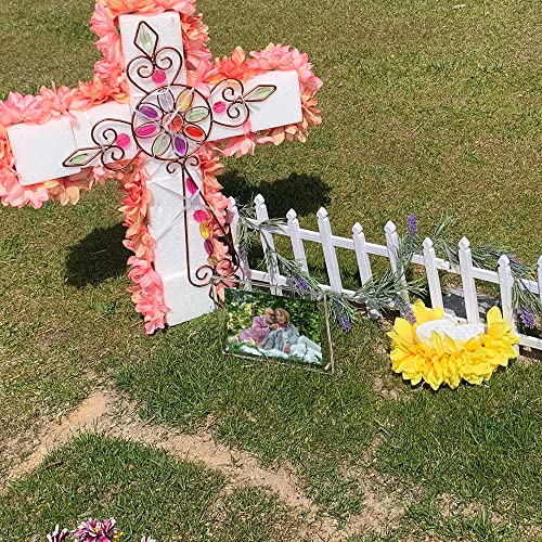 Waterproof Picture Frame for Grave, Cemetery Decorations, 2PCS Acrylic Outdoor Frame, 5x7 inches (2pcs)