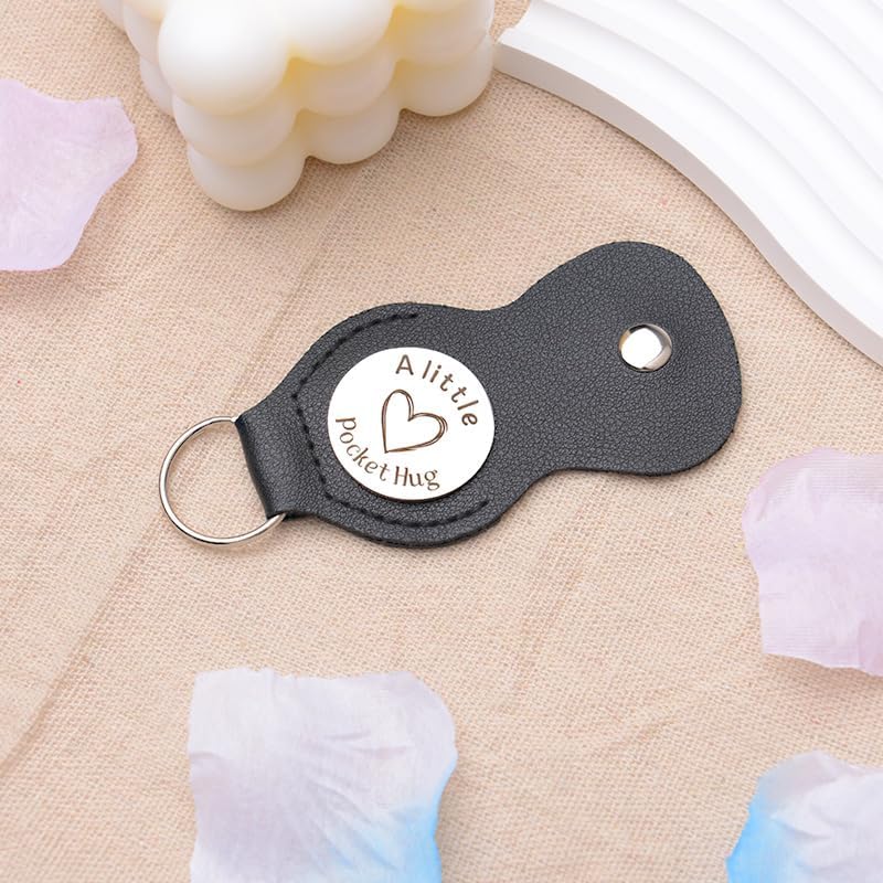 Pocket Hug Token for Women Men Him Birthday Inspirational Gifts for Daughter Friend Long Distance Gifts for Wife Mom - color: I Love You Mom