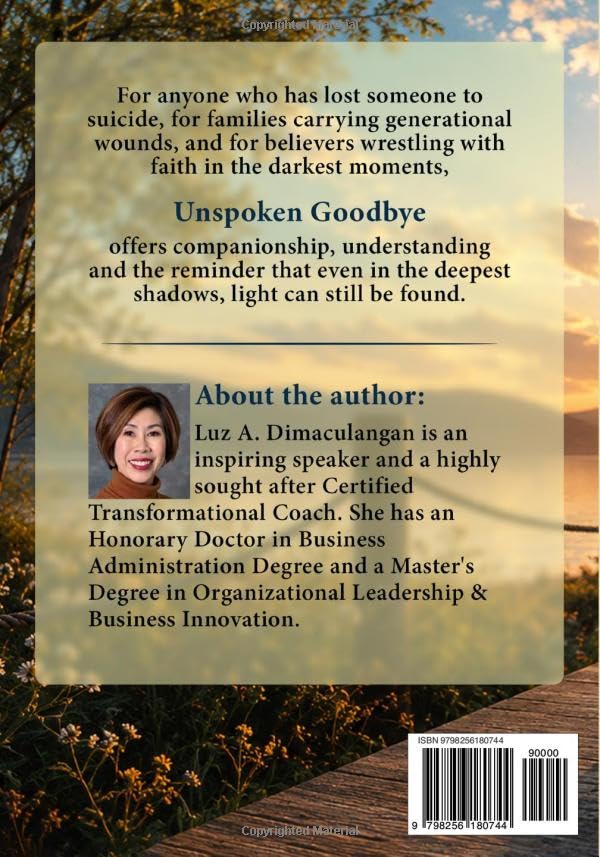 Unspoken Goodbye: A Journey from Grief to Hope After a Loved One’s Death by Suicide