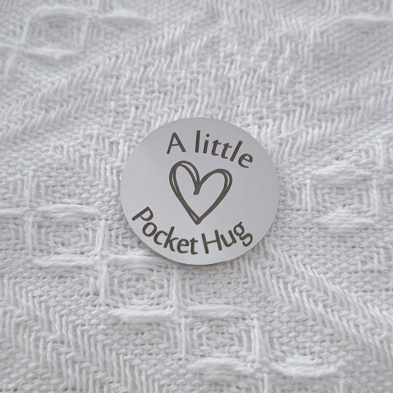 RFTWXHPN Pocket Hug Token Gift Keychain Christmas Birthday Gifts Long Distance Relationship Hug Tokens Keepsake Pocket Hugs - color: Because Someone We Love