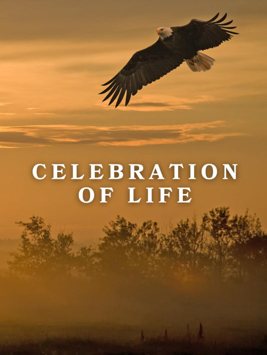 Celebration of Life: Guest Book for Funeral and Memorial Ceremony, 300 Person Sign In Registry (Eagle at Golden Sunset Cover)