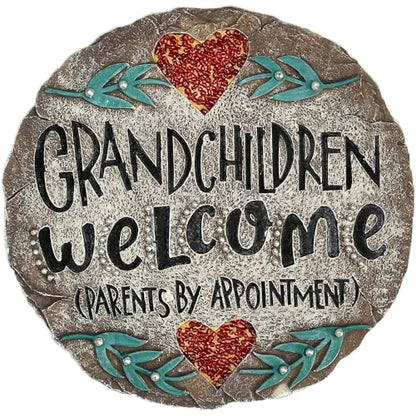 Outdoor/Garden Stepping Stones - Grandma and Grandpa Gifts - Great Grandma Gifts (Grandparents Day Gift Grandchildren Welcome Home) - color: Grandma and Grandpa Gift