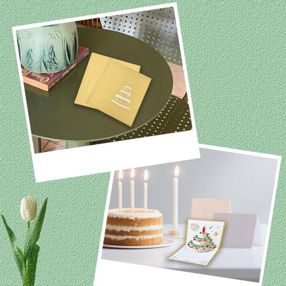 Happy Birthday Pop Up Card for Women Men Him Her Happy Birthday Popup Greeting Cards for Teacher 3d Bday Blessing Cards for Friend Bestie Sister 3 Dimensional Bday Card Present Birthdate Gift Ideas - color: Happy Birthday Pop Up Card