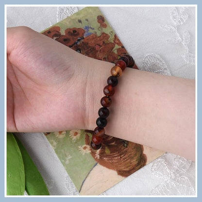 ShiQiao Spl Cat Dog Footprint Paw Stretchable Bracelet for Women Men Birthday Gifts for Cat Dog Lovers Gift for Pet Owner Natural Stone Beads Bracelets for Daughter Son Memorial Remembrance Bracelet