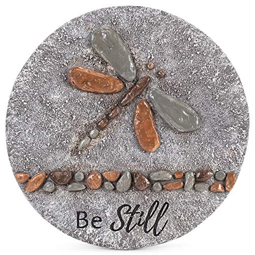 Roman Giftware Inc., Garden Collection, 11.75" D Dragonfly Stepping,Religious, Inspirational, Durable (11x11x1)