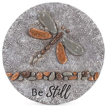 Roman Giftware Inc., Garden Collection, 11.75" D Dragonfly Stepping,Religious, Inspirational, Durable (11x11x1)