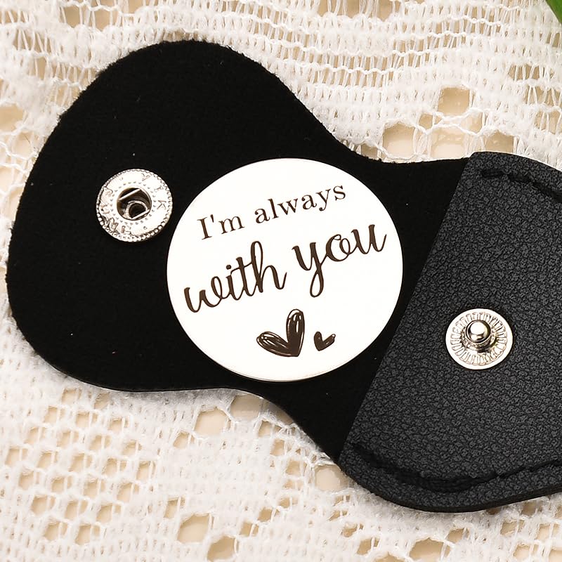 Sisadodo Pocket Hug Token Long Distance Relationship Keepsake Gifts for Son Daughter Birthday Christmas Gifts for Women Men - color: I'm Always With You