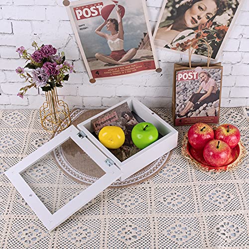 Frametory 8x8 Shadow Box Frame Display Case, 2-inch Depth (White) - color: White, size: 8x8(1 Set)