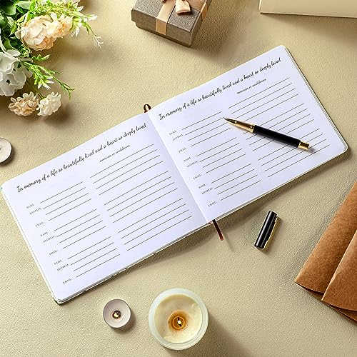 Patelai Funeral Guest Book with Pen, Memory - style: Memory