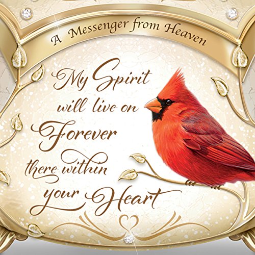 The Bradford Exchange James Hautman A Messenger from Heaven Cardinal Heirloom Porcelain Music Box