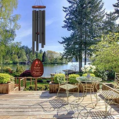 Suntimber Memorial Wind Chimes Sympathy Gifts for Loss of Loved One | 35" Cardinal WindChimes in Memory of a loved one Mother Father,Memorial Gifts for Bereavement Funeral,outdoor clerarance - size: 35" Cardinal