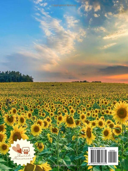 Celebration of Life Memorial Guest Book, 8.25x11 inches, Hardcover: With Sunflowers and Sunshine Cover and Quote He Has Made Everything Beautiful in Its Time