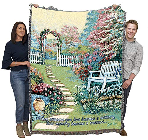Pure Country Weavers When Someone You Love Becomes A Memory 2 Blanket by Joseph Lee - Sympathy Bereavement Gift Tapestry Throw Woven from Cotton - Made in the USA (72x54) - color: Memory 2, size: 72" x 54"