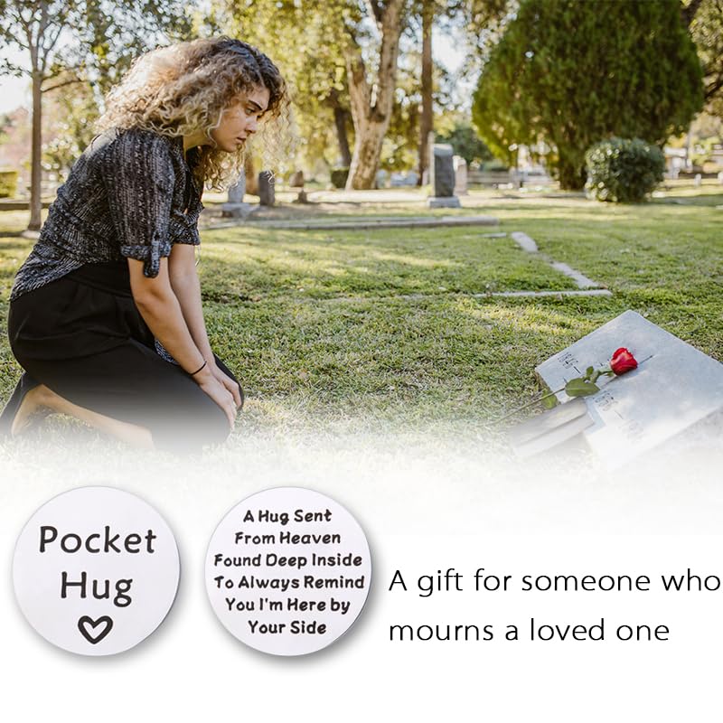 Pocket Hug from Heaven Memorial Gifts for Loss of Mom Dad Sympathy Gifts for Loss of Grandparents Condolence Gifts