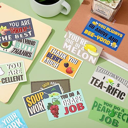 Yeaqee Employee Appreciation Cards Kudos Notes Motivational Cards, Funny - style: Funny
