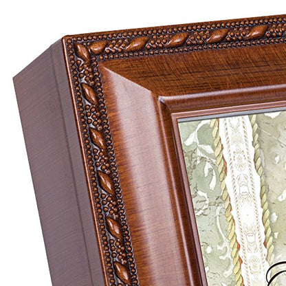 Cottage Garden in Remembrance Woodgrain Music Box/Jewelry Box Plays How Great Thou Art