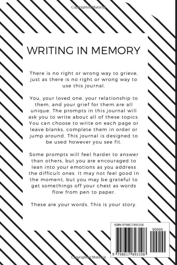 Writing in Memory: Guided Grief Journal After a Loved One Dies