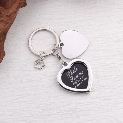 Pet Memorial Gifts Photo Keychain for Loss of Dog Remembrance Sympathy Gift Dog Photo Frame chain for Pet Memorial Keychain You Are Always in My Heart