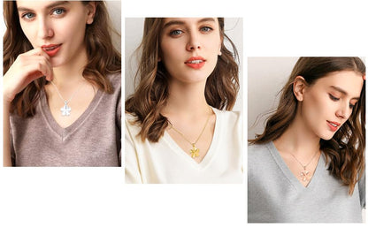 Flower Cremation Ashes Jewelry Cremation Necklace Memorial Locket for Ashes Keepsake Urn Pendants for Women/Men - color: Customize