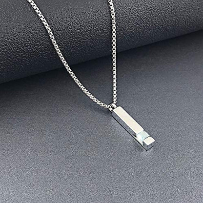 YOUFENG Urn Necklaces for Ashes Birthstone Cube Urns for Human Ashes Memorial Cremation Urn Locket Keepsake Ashes Jewelry - style: Silver - March