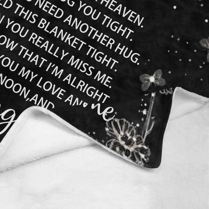 Custom Memorial Blanket with Photo - Sympathy Gift for Loss of Loved One - color: Style 20