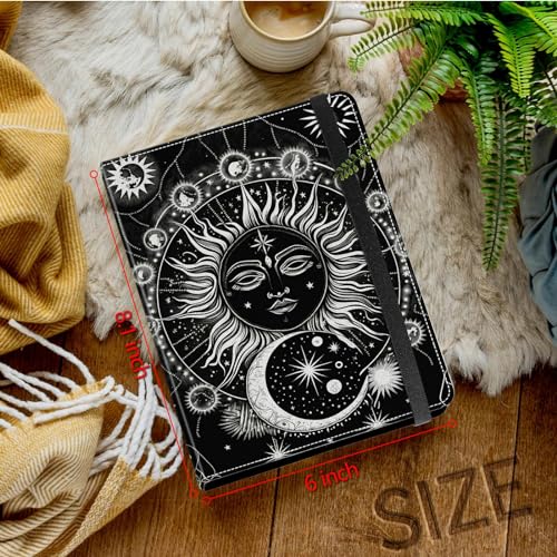 Small Photo Album 3.5x5 inch 80 Pictures PU Leather Photo Albums with Transparent Inner Pockets & Elastic Band for Wedding Boys Girl Travel Family Pictures - Moon and Sun - color: Moon and Sun, size: 3.5x5 Photo Album
