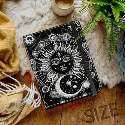 Small Photo Album 3.5x5 inch 80 Pictures PU Leather Photo Albums with Transparent Inner Pockets & Elastic Band for Wedding Boys Girl Travel Family Pictures - Moon and Sun - color: Moon and Sun, size: 3.5x5 Photo Album