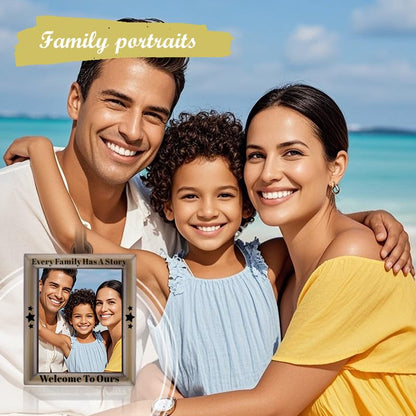 Unique Engraved Photo Frame for Women Men - color: Silver6